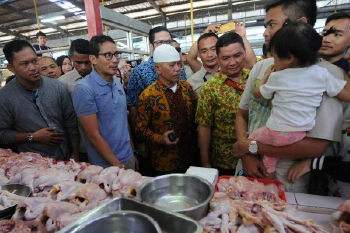 Sandiaga berkomitmen untuk meningkatkan kesejahteraan pedagang pasar