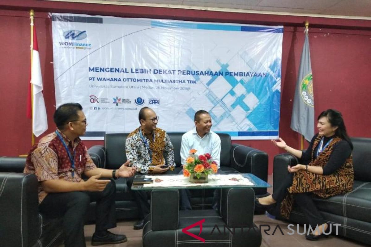 WOM Finance edukasi mahasiswa USU soal bisnis pembiayaan