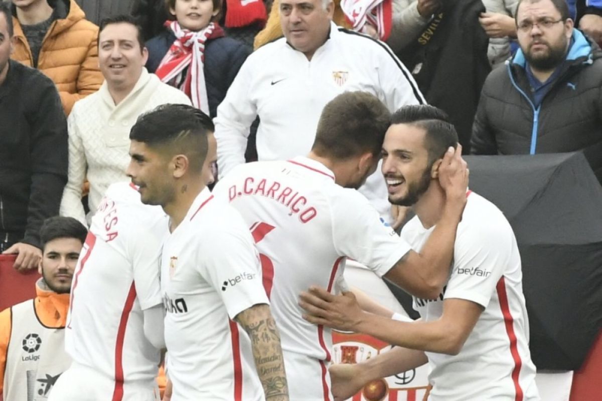 Tundukkan Girona, Sevilla kembali ke peringkat kedua