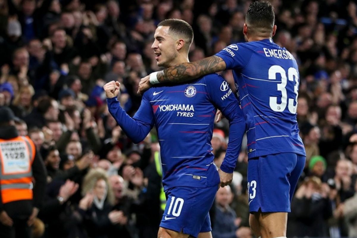 Hazard masuk, Chelsea lewati Bournemouth ke semifinal