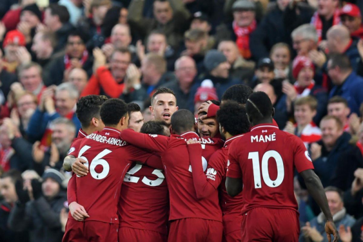 Klasemen Liga Inggris paska Boxing Day, Liverpool pertama Tottenham kedua