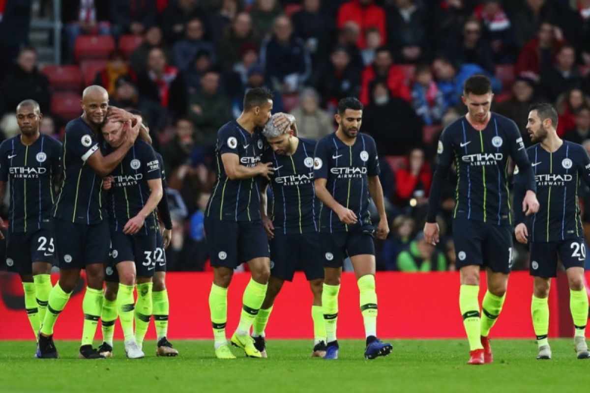 Hasil dan klasemen Liga Inggris, City gusur Tottenham jelang hadapi Liverpool