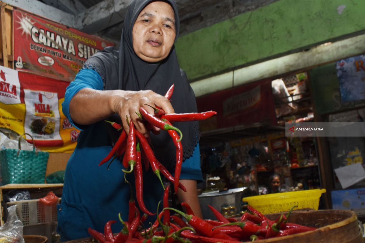 Harga Cabai di Pasar Maospati Magetan Naik Jadi Rp40.000/kg