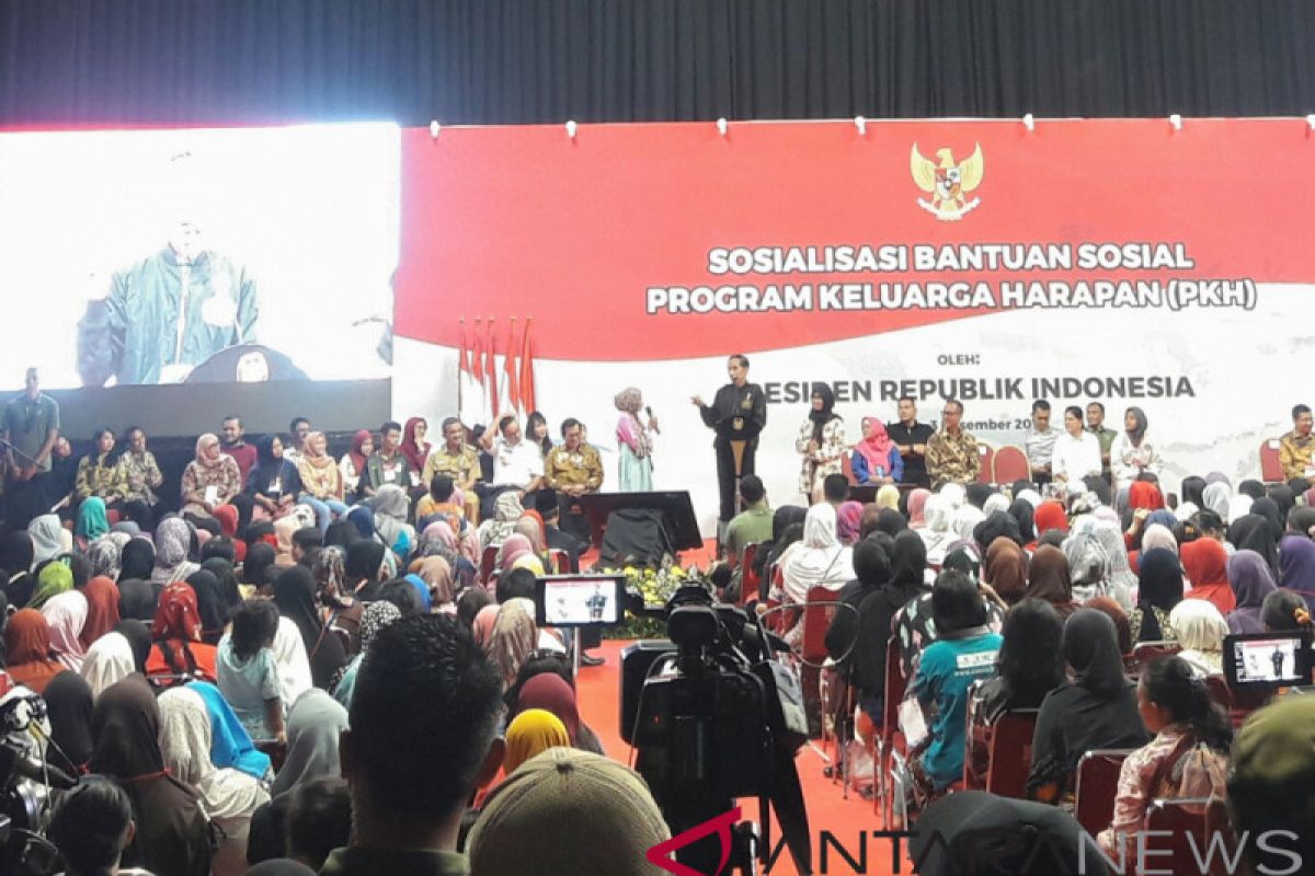 Presiden Jokowi ingatkan pemanfaatan kesejahteraan dalam Sosialisasi PKH 2019