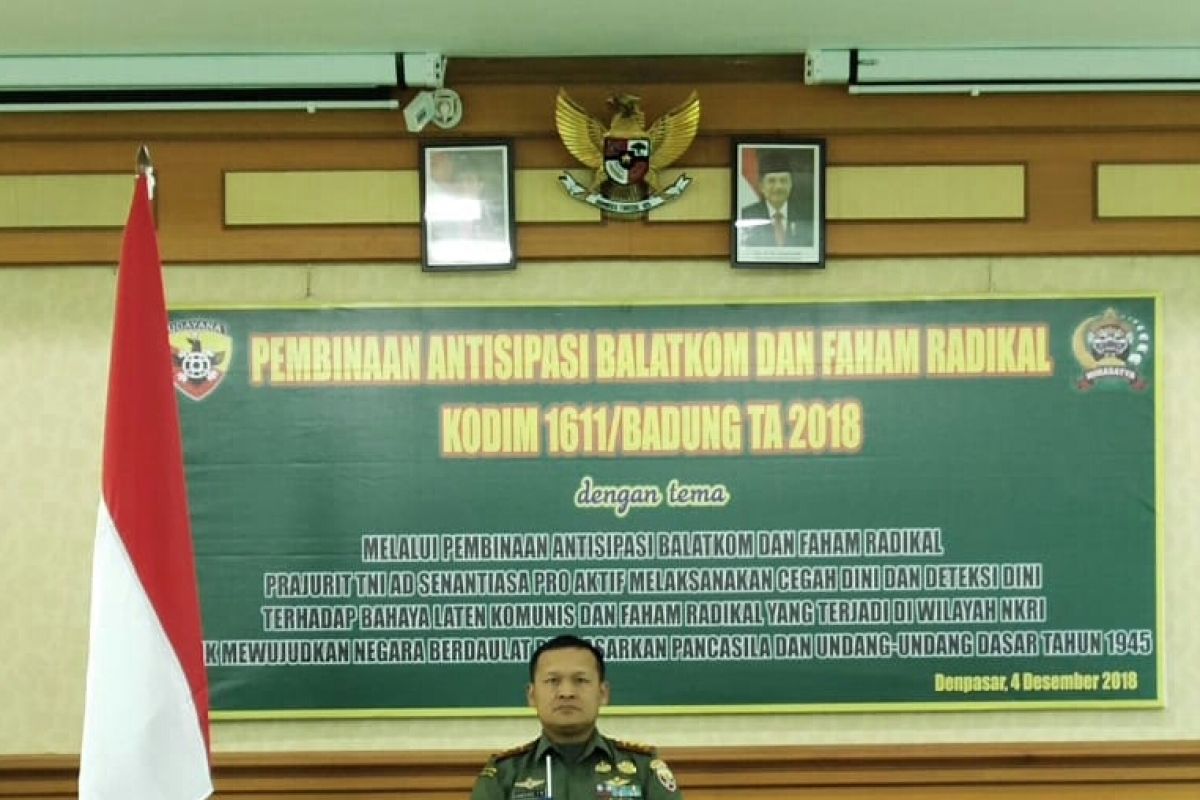 Dandim Badung ingatkan bahaya laten komunis-radikal