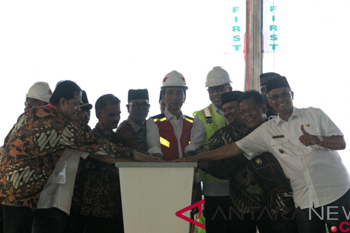 President launches construction of Aceh toll road