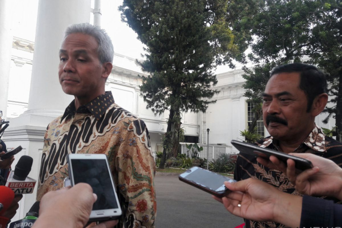 Ganjar Pranowo temui Jokowi bahas kesiapan tol