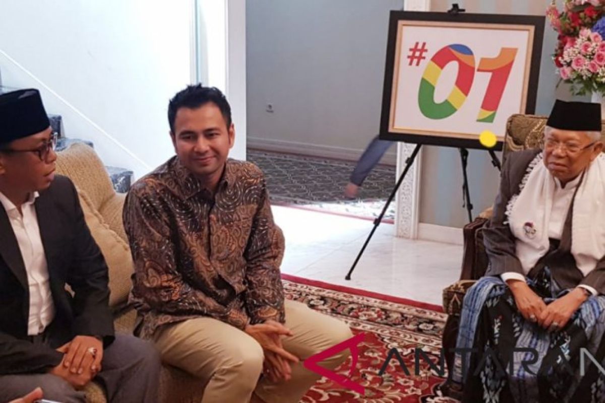 Kedatangan Raffi Ahmad di kediaman Ma'ruf Amin