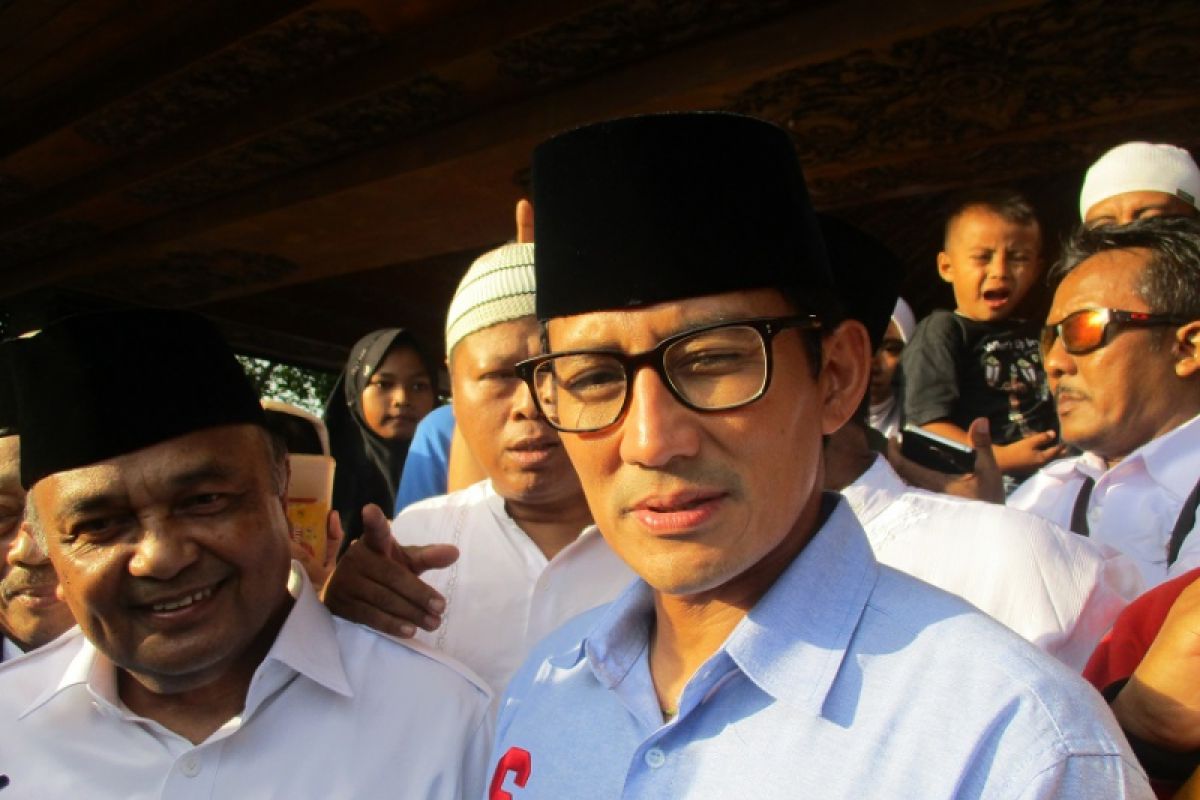 Di Blitar, Calon Wakil Presiden Sandiaga Ziarah ke Makam Bung Karno