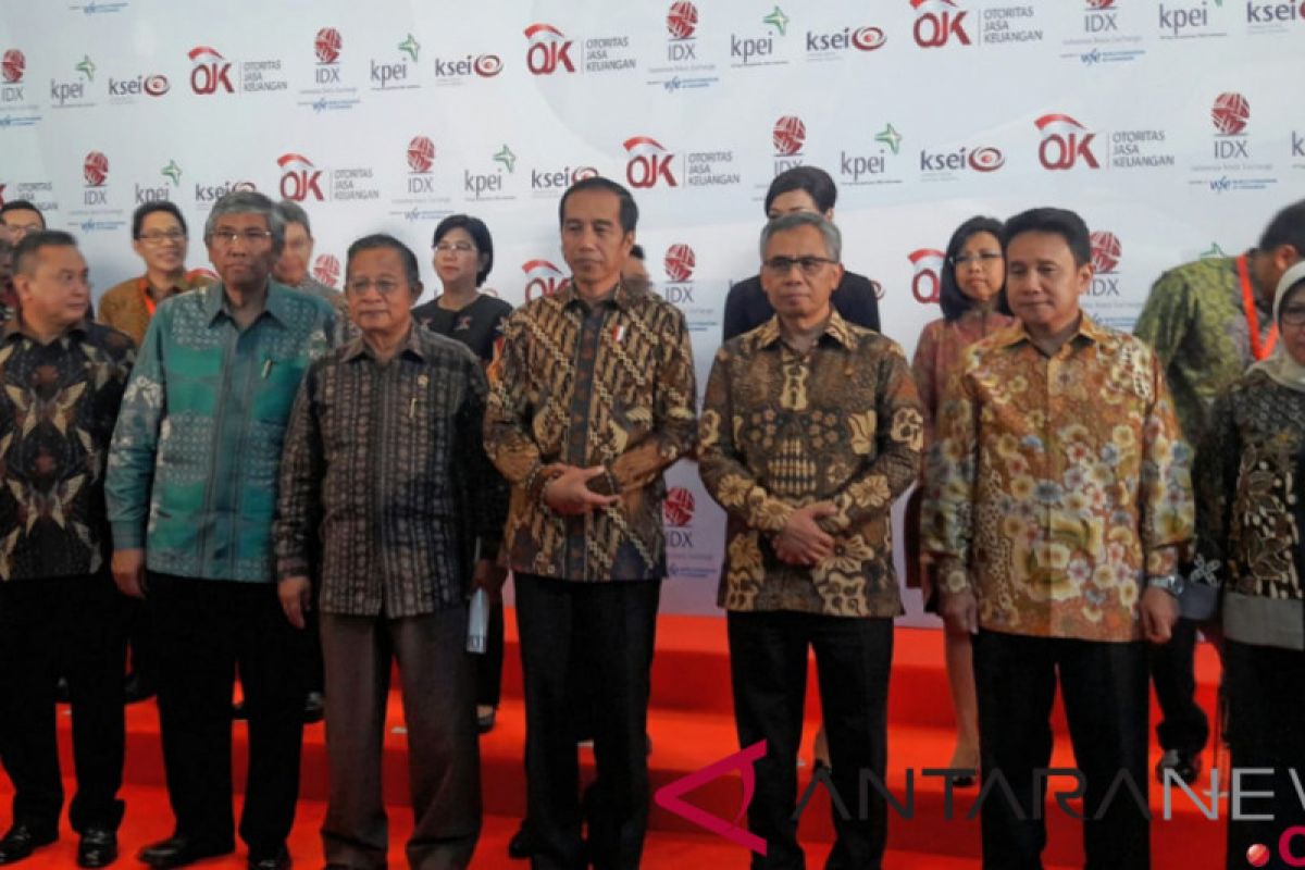 Presiden apresiasi kinerja BEI akhir tahun di level "hijau"