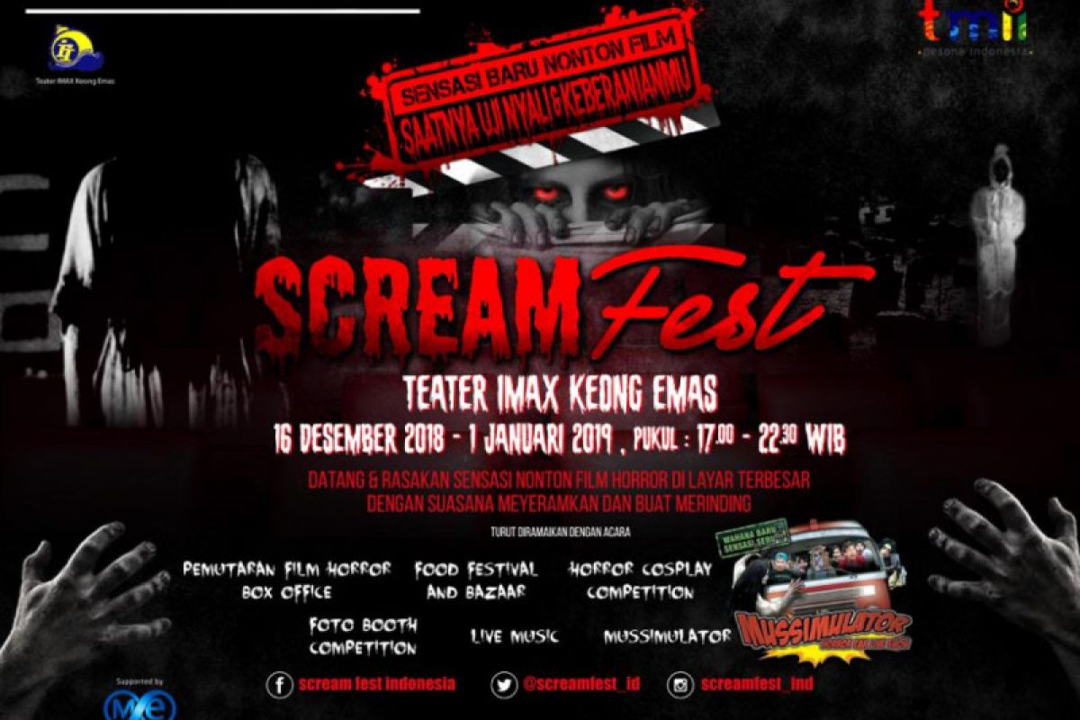 Teater IMAX Keong Emas putar film horor dalam "Scream Fest Indonesia"