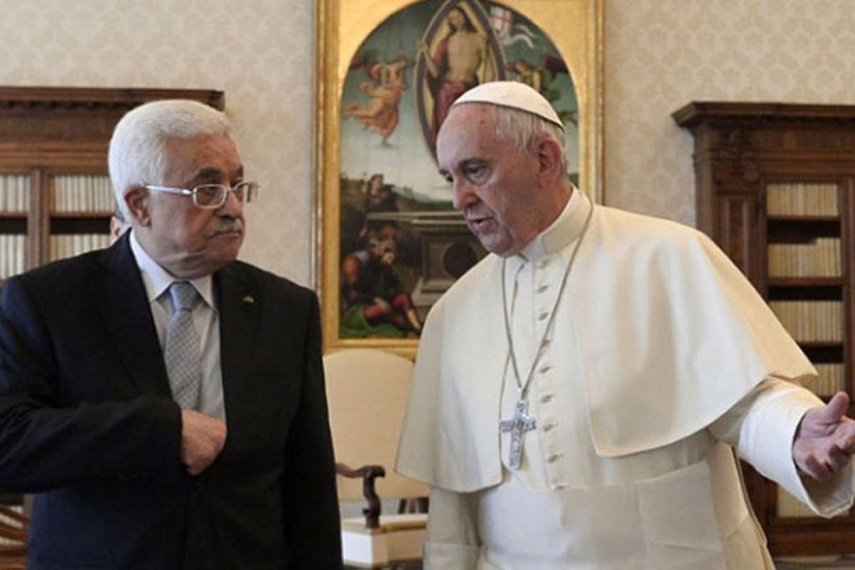 Presiden Palestina bahas masalah Timur Tengah dengan Paus di Vatikan