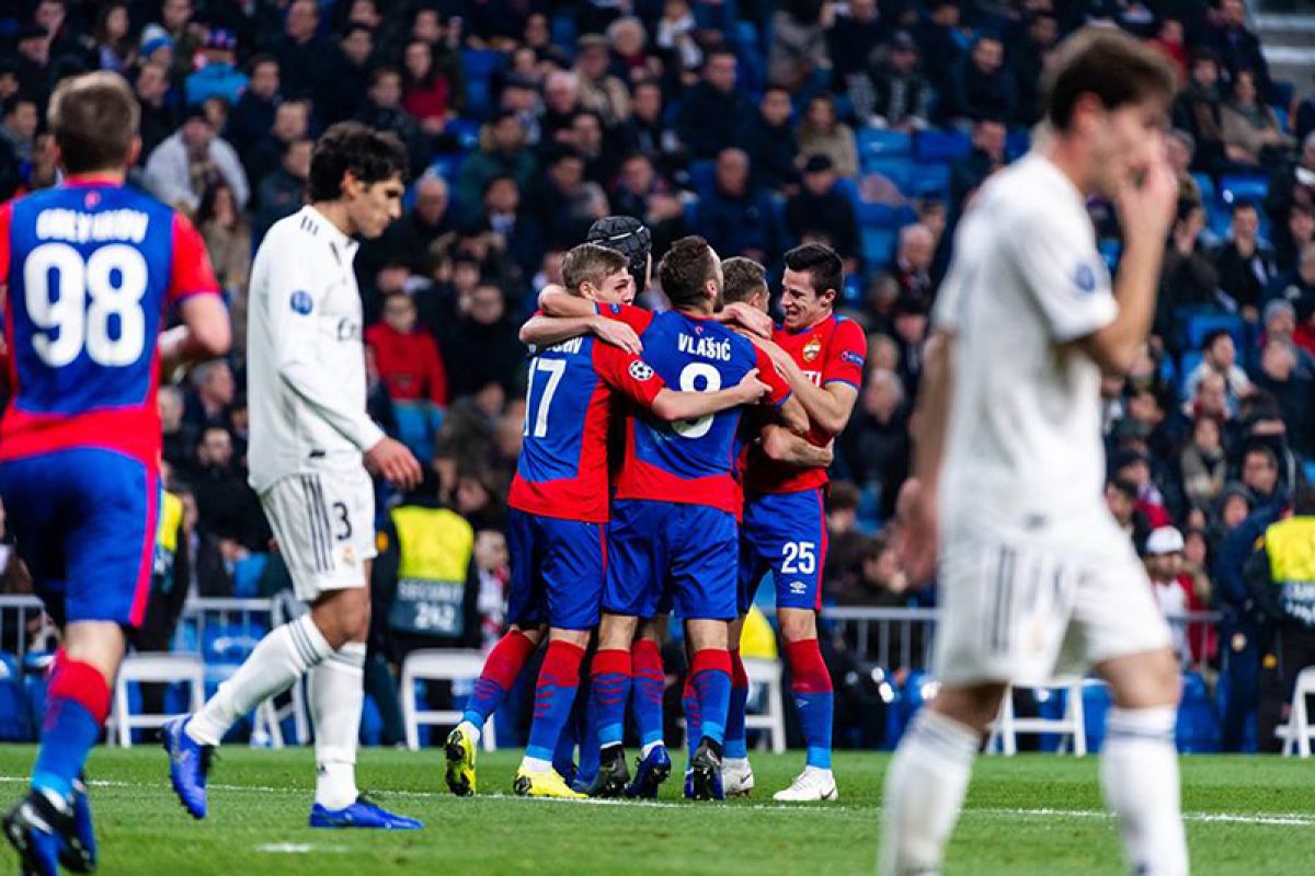 CSKA hajar Real Madrid 3-0 di Bernabeu