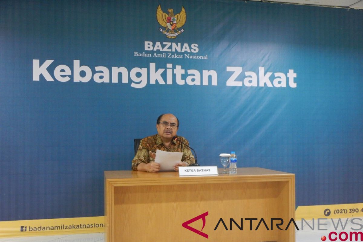 Penghimpunan zakat Baznas naik 31,8 persen selama 2018