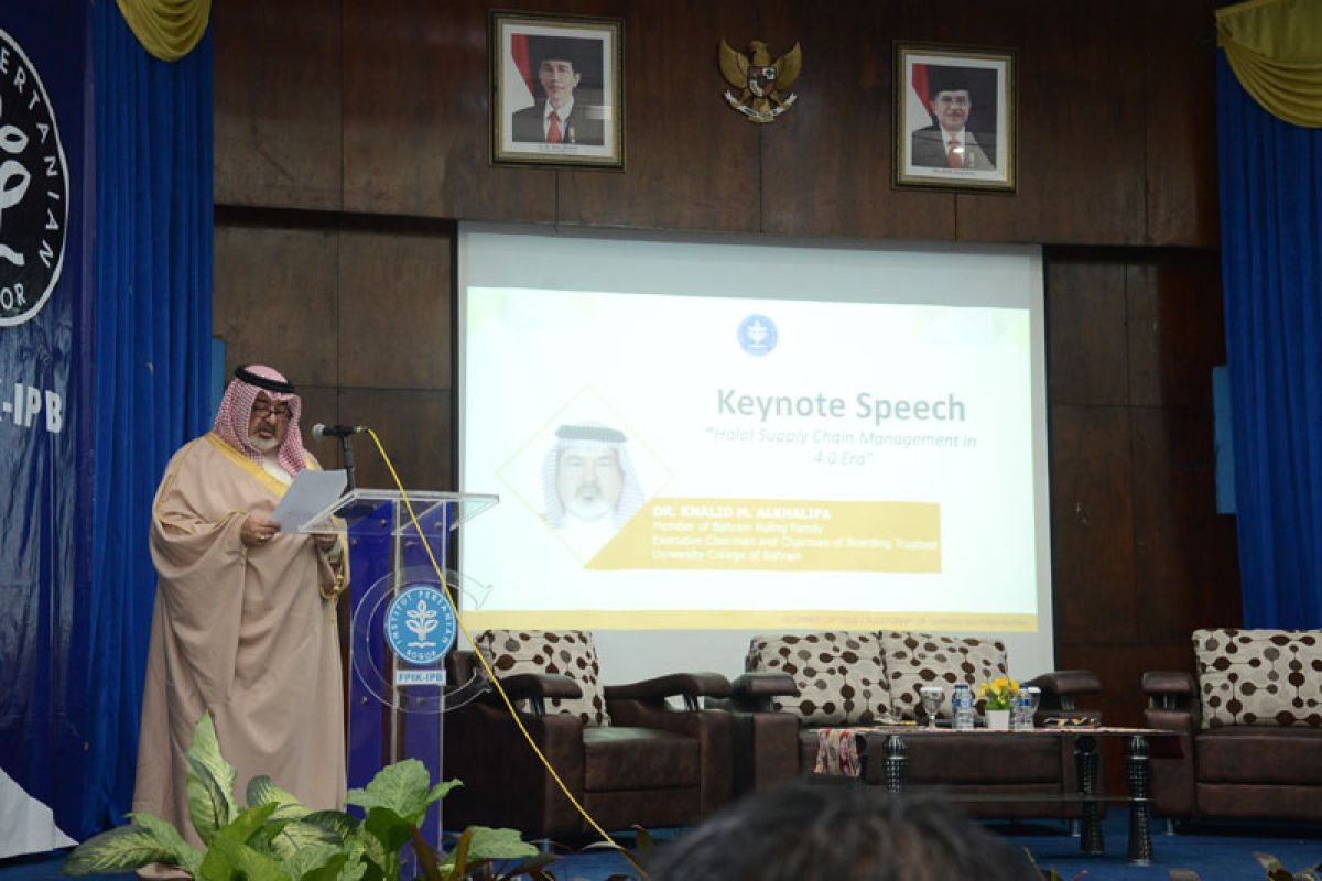 Anggota keluarga Kerajaan Bahrain datang ke IPB bicarakan pentingnya manajemen rantai pasok halal