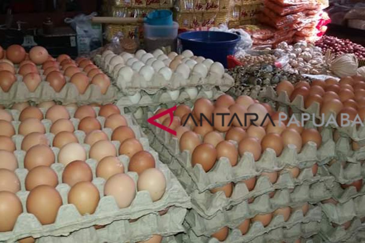 Harga Telur di Kota Sorong Naik