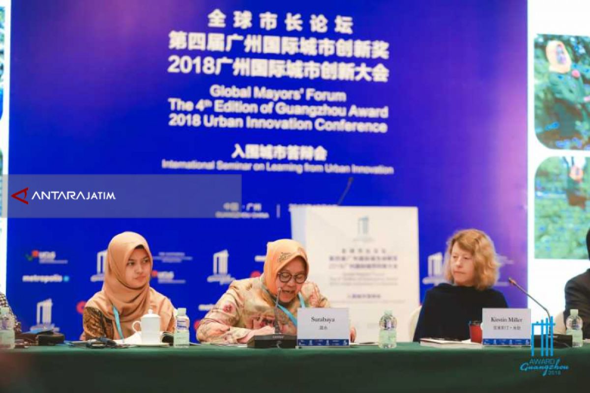 Risma Paparkan Kota Surabaya di Ajang Guangzhou Award 2018