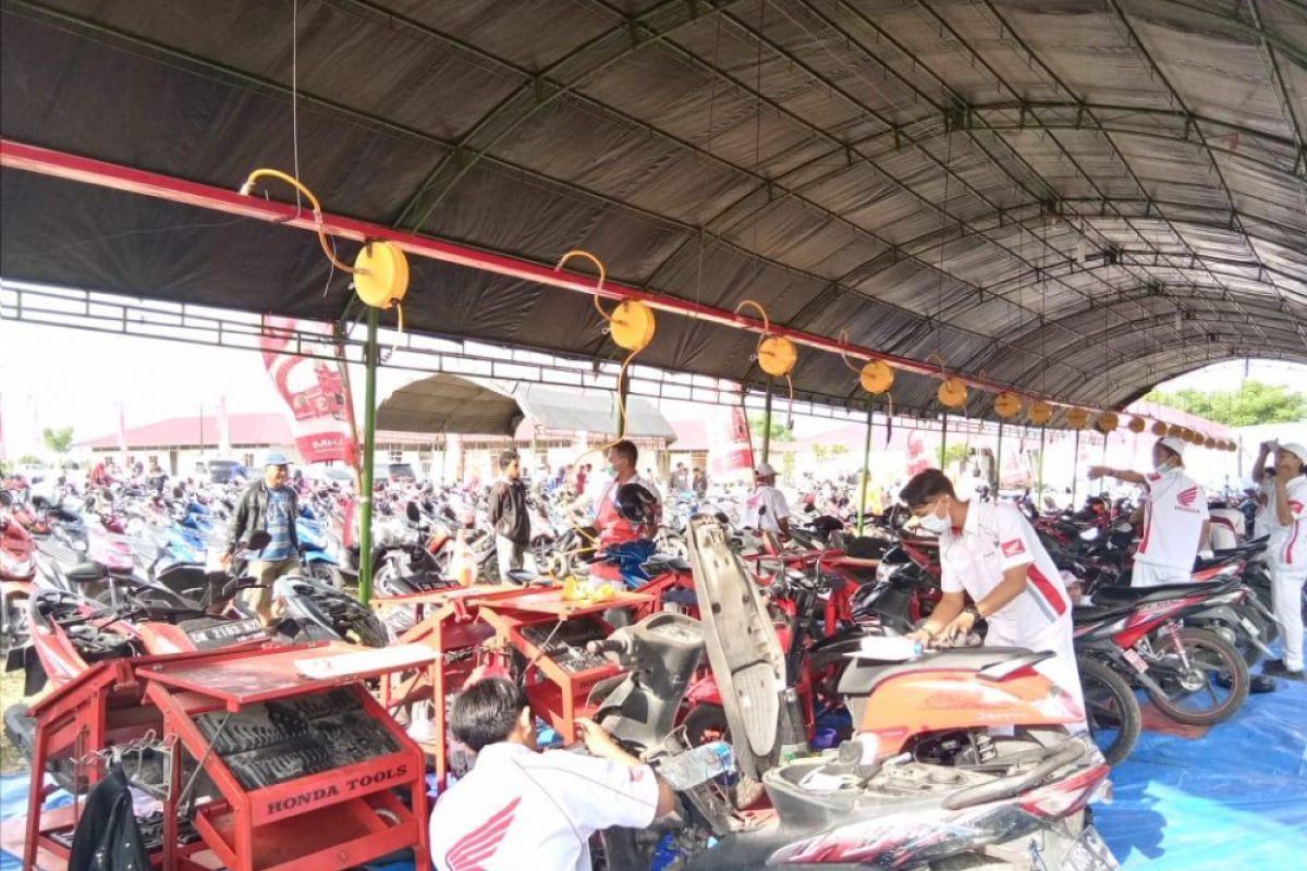 Honda Peduli kembali lakukan servis gratis, masyarakat antusias