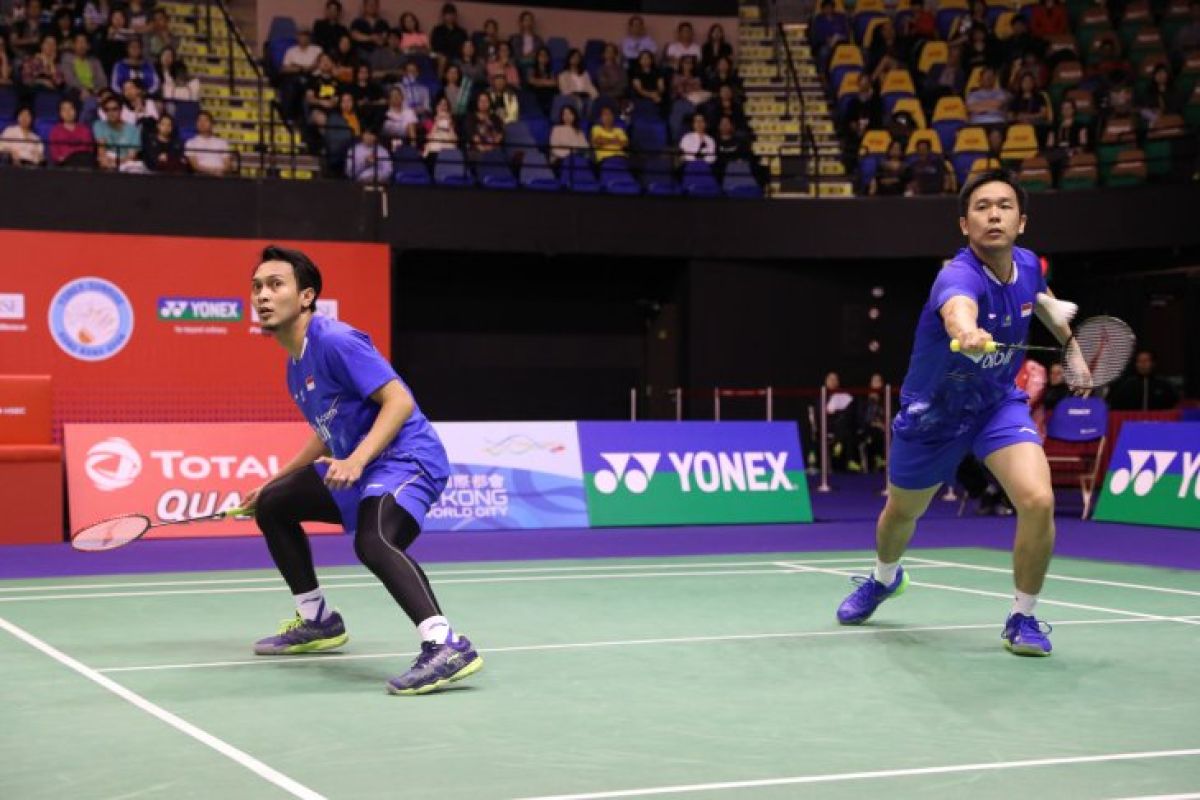 Hendra/Ahsan dikalahkan pasangan ganda Chinese Taipei