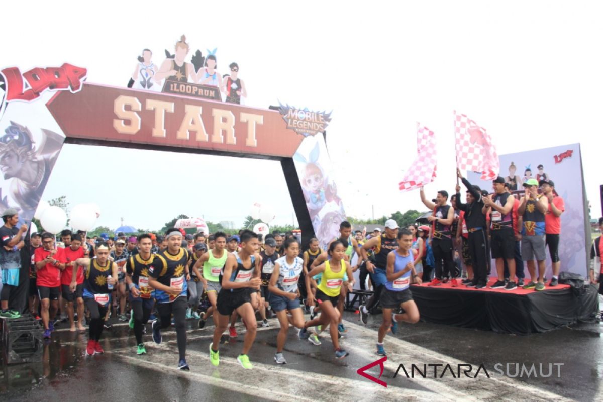 I LOOP RUN sukses diikuti 1.800 runners Kota Medan