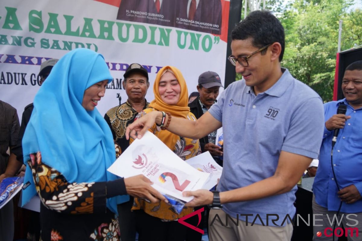 Sandiaga Uno gemas Kebumen daerah termiskin kedua Jawa Tengah