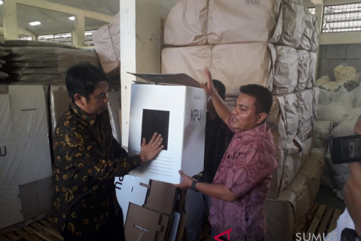 Logistik pemilu di Medan sudah 80 persen