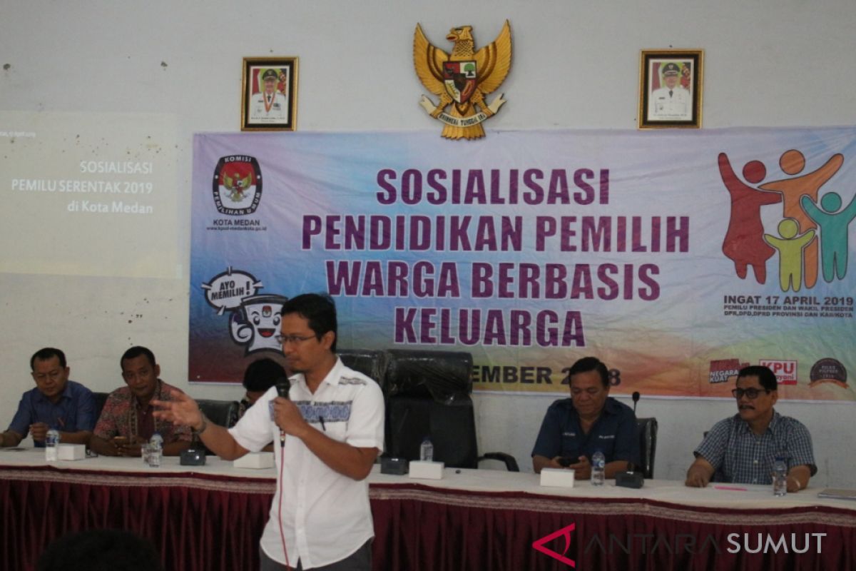 KPU Medan sosialisasi pemilu berbasis keluarga