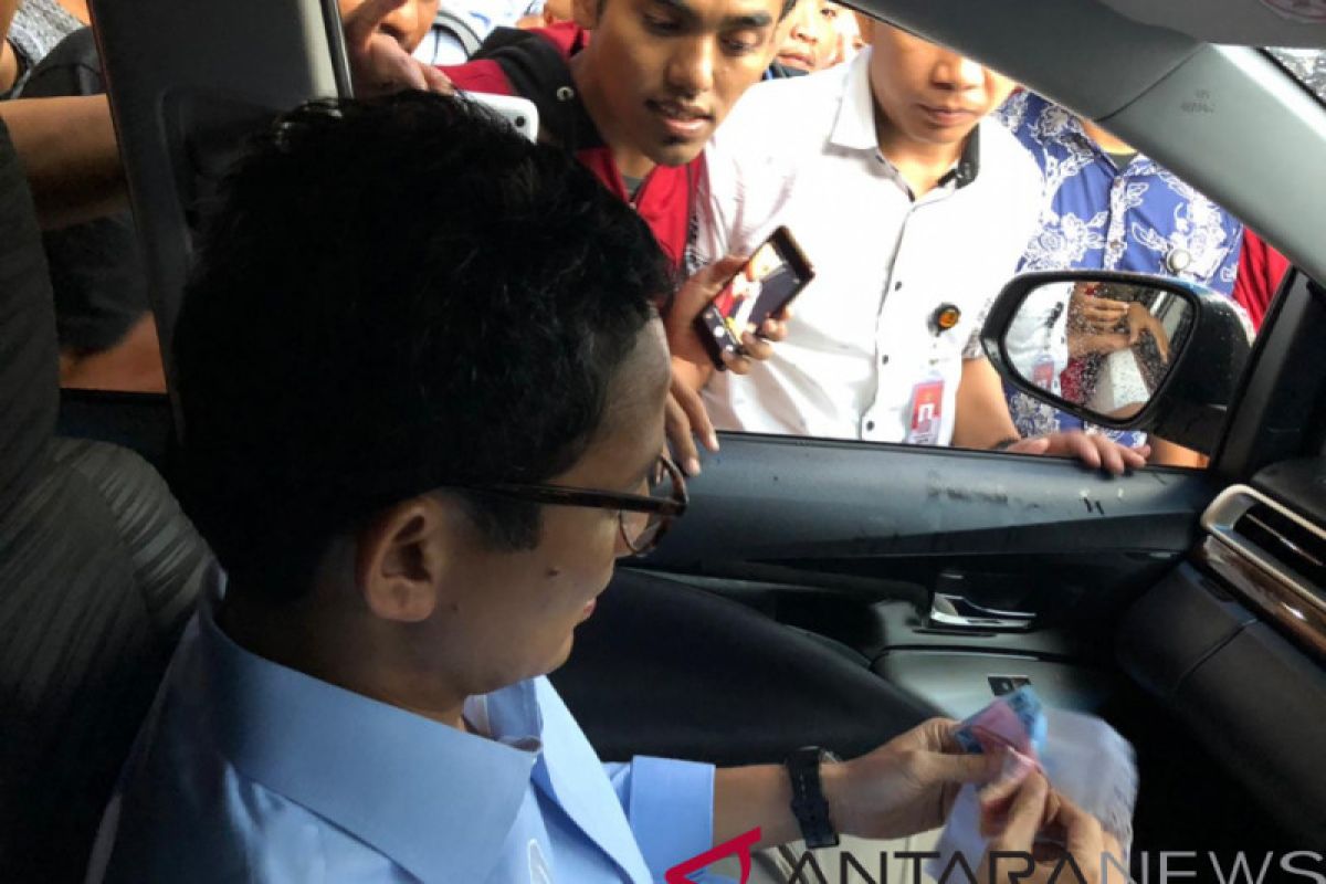 Sandiaga dapat sumbangan dana kampanye dari gerakan milenial