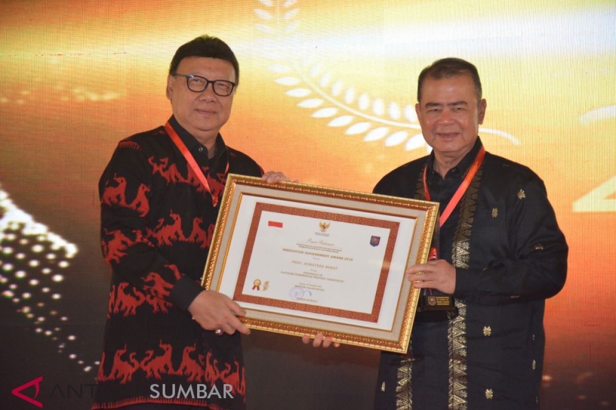 Sumbar satu-satu provinsi inovasi terbaik luar jawa IGA 2018