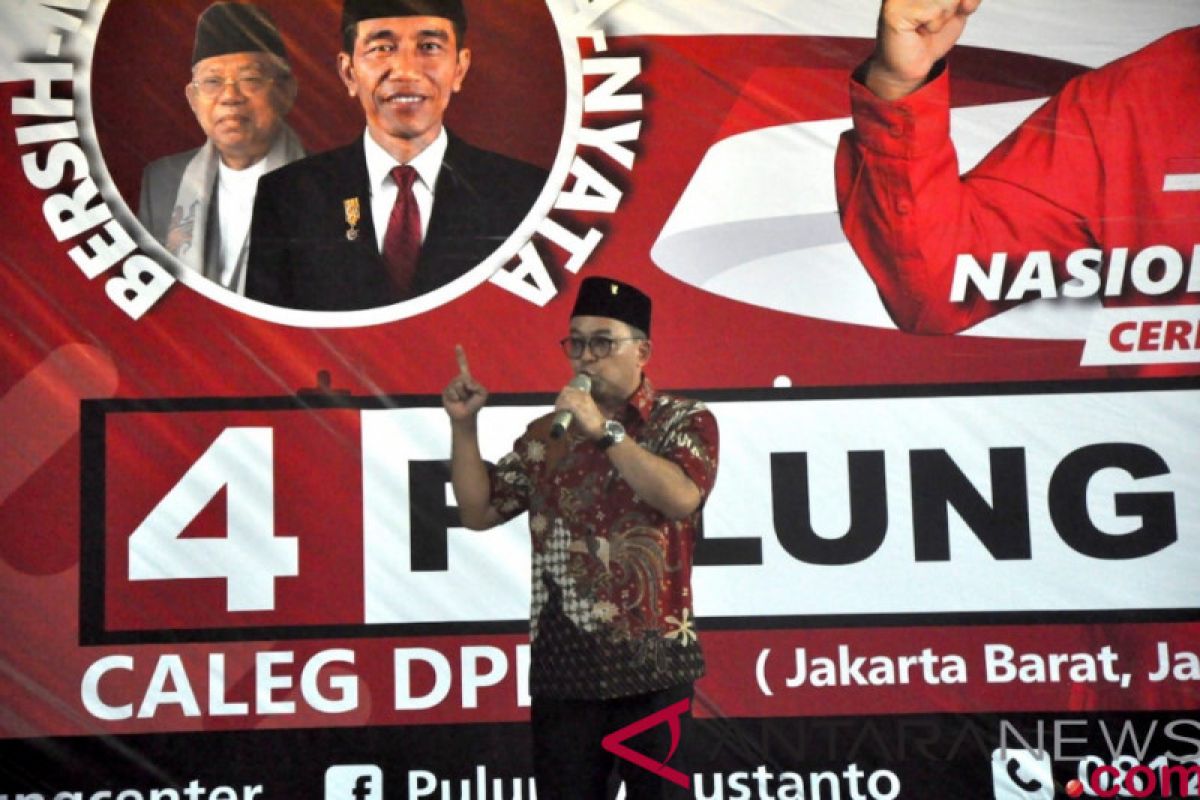 Caleg PDIP galang relawan dukung Jokowi-Ma'ruf