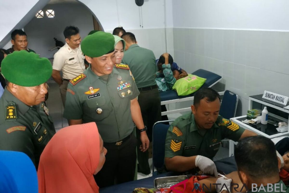 Peringati hari juang kartika, Korem 045/Gaya gelar bakti sosial