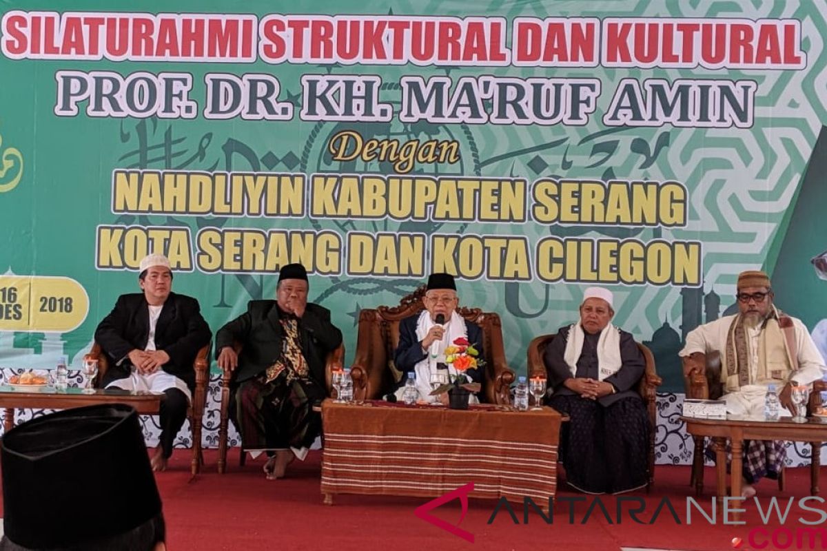 Cawapres Ma'ruf ajak kiai Banten kembali mengingat sejarah bangsa
