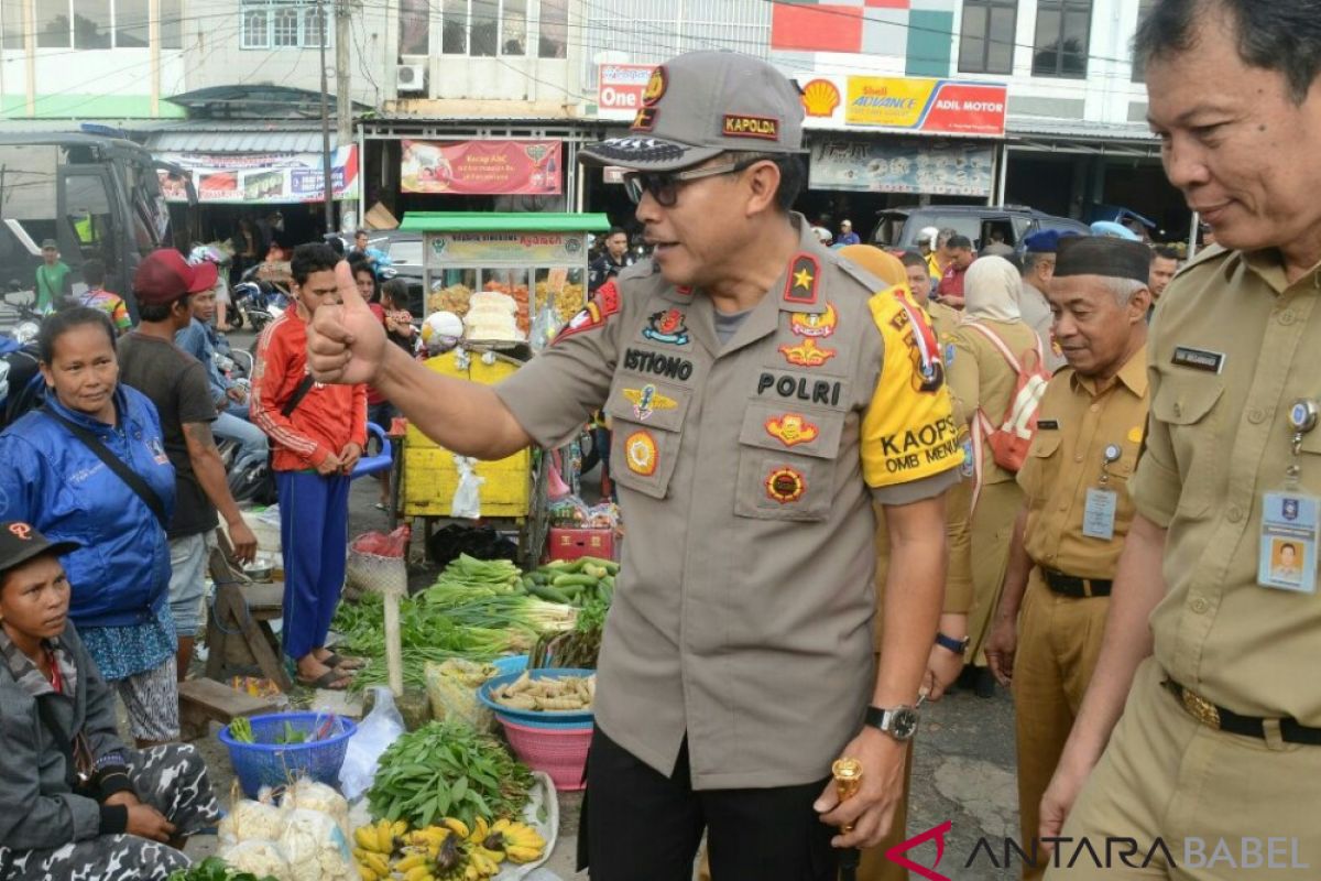 Satgas pangan Babel sidak harga bahan pokok