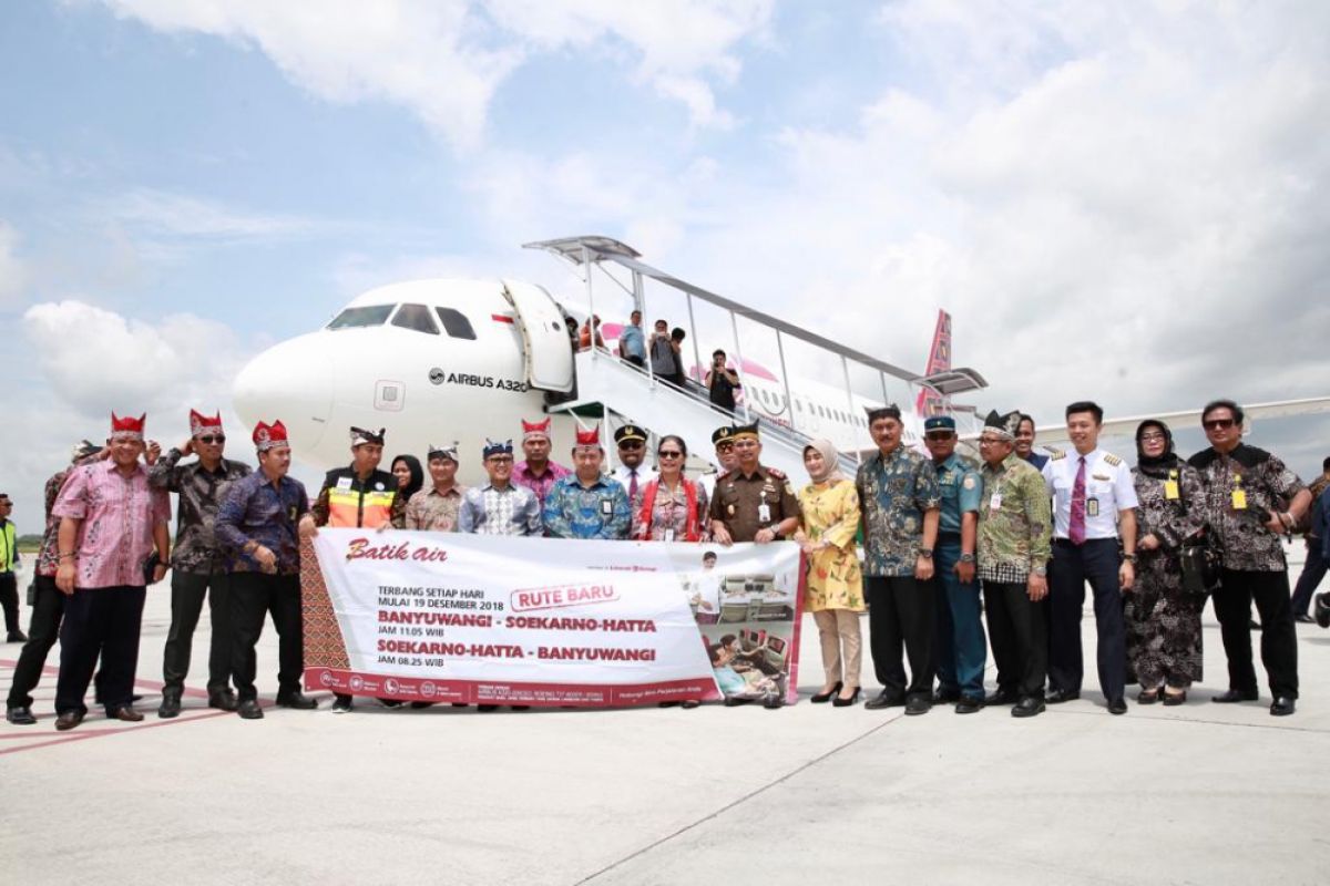 Keterisian Penumpang Batik Air Jakarta-Banyuwangi 92 Persen