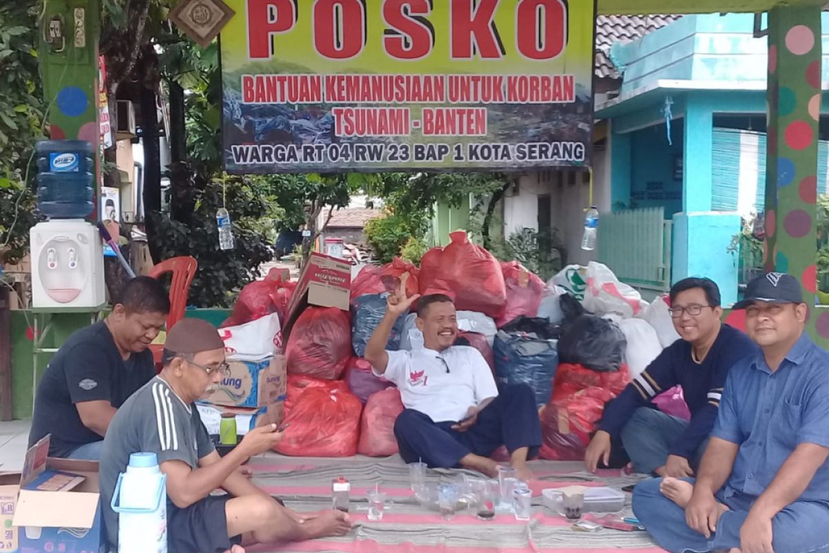 Warga Kota Serang Antusias Galang Bantuan Korban Tsunami