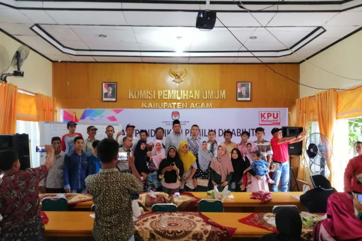 Ini upaya KPU Agam tingkatkan partisipasi pemilih dari kalangan penyandang disabilitas