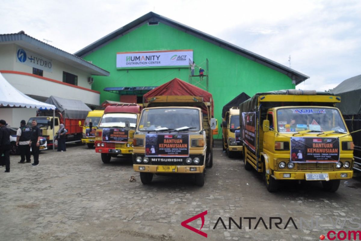 ACT kirim lima truk bantuan untuk korban tsunami Banten