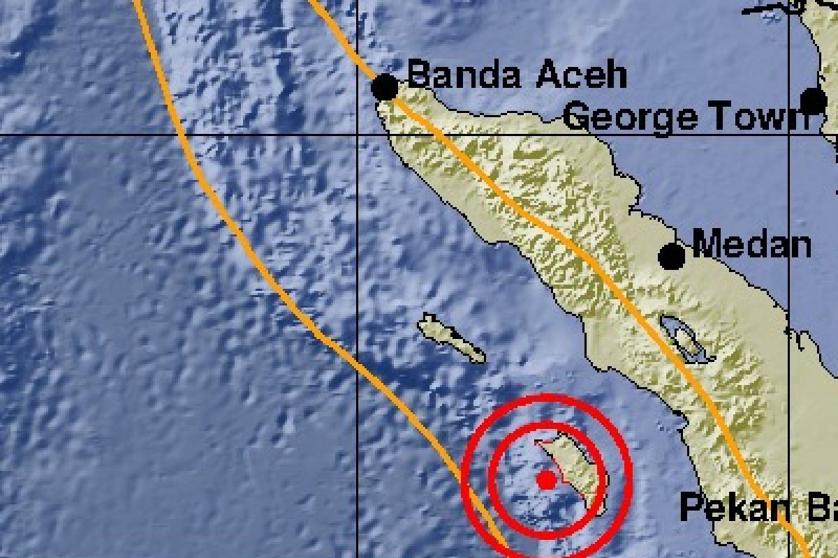 Gempa  5,2 SR guncang Pulau Nias