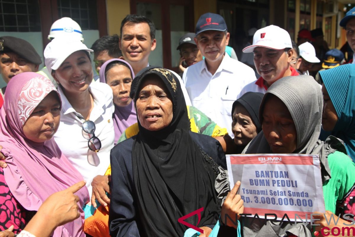 Krakatau Steel salurkan bantuan BUMN Rp3 miliar bagi korban tsunami