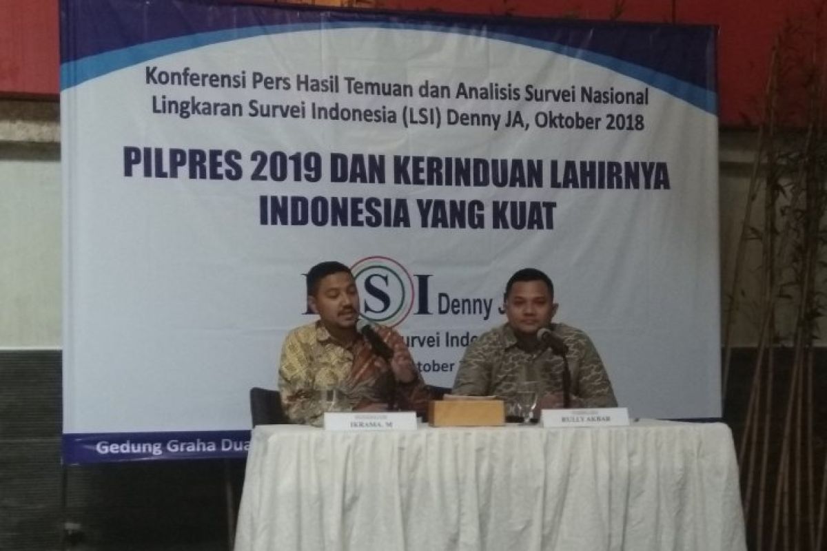 LSI Denny JA: Enam Isu Populer Selama Kampanye Pilpres