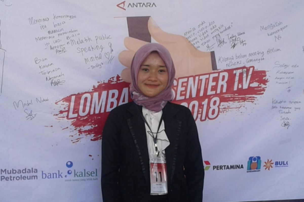 Eksa jauh-jauh datang ikuti lomba presenter Antara