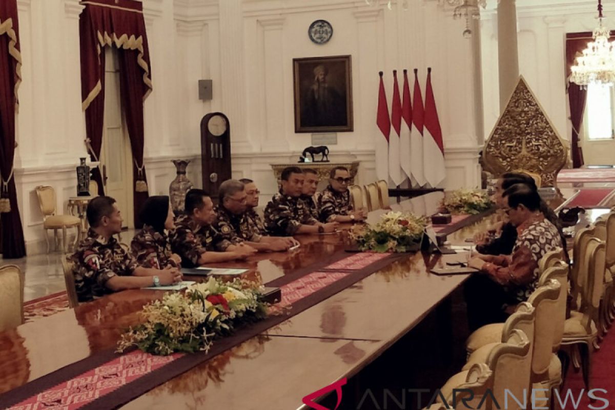 Presiden Jokowi terima Pengurus FKPPI