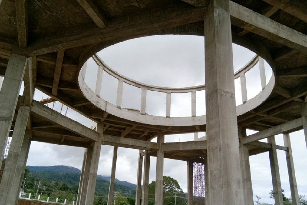 Konstruksi Masjid Agung Tapanuli Selatan rampung