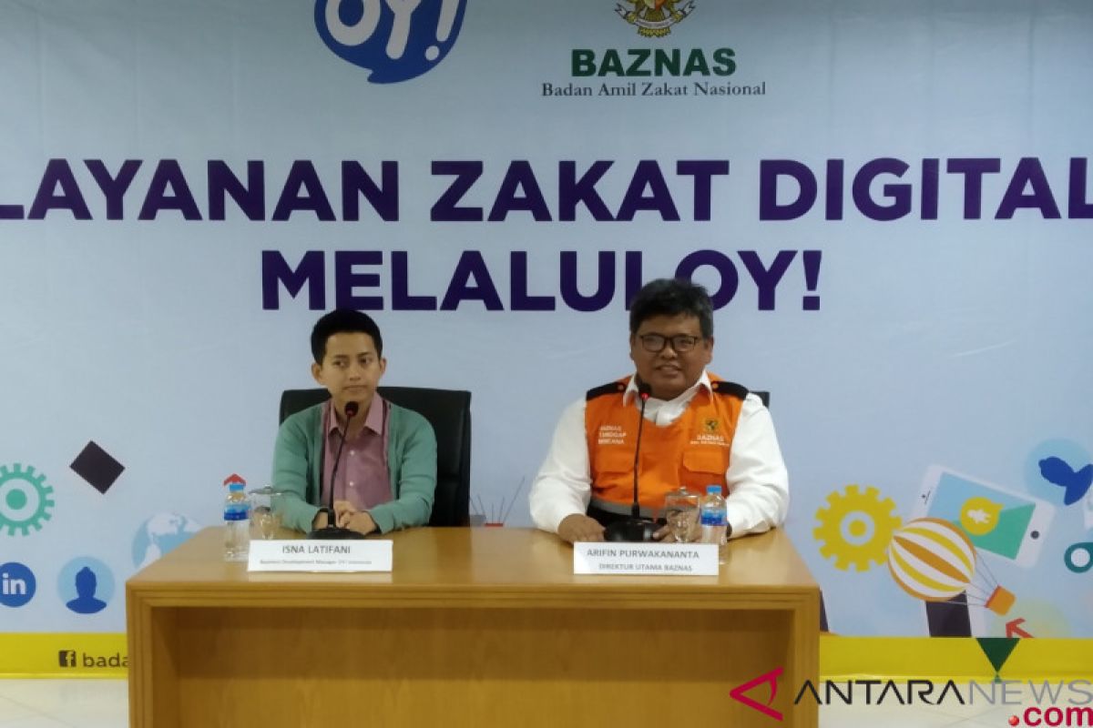 Baznas gandeng aplikasi OY! mudahkan donatur berzakat secara daring