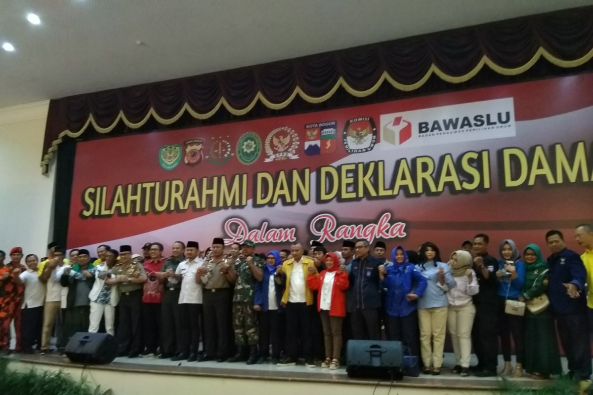 Polresta Bogor deklarasikan Pemilu 2019 damai