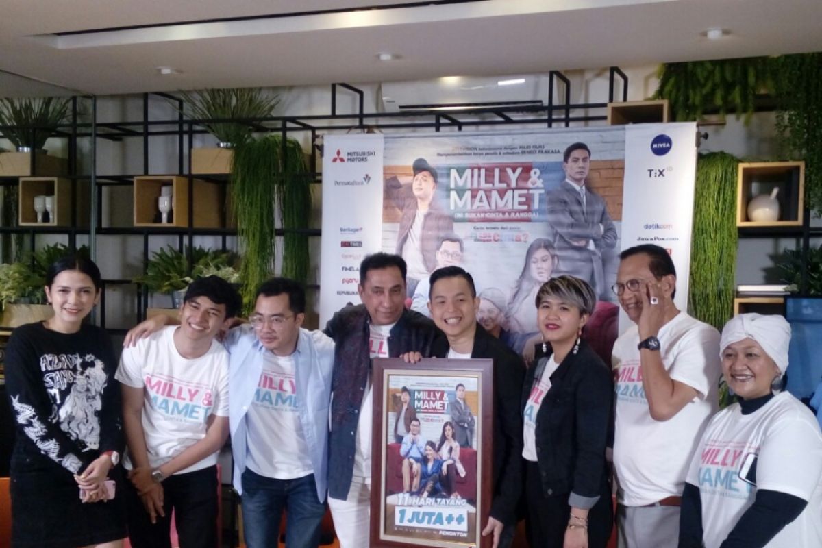 Tembus satu juta penonton, film "Milly & Mamet" gelar syukuran