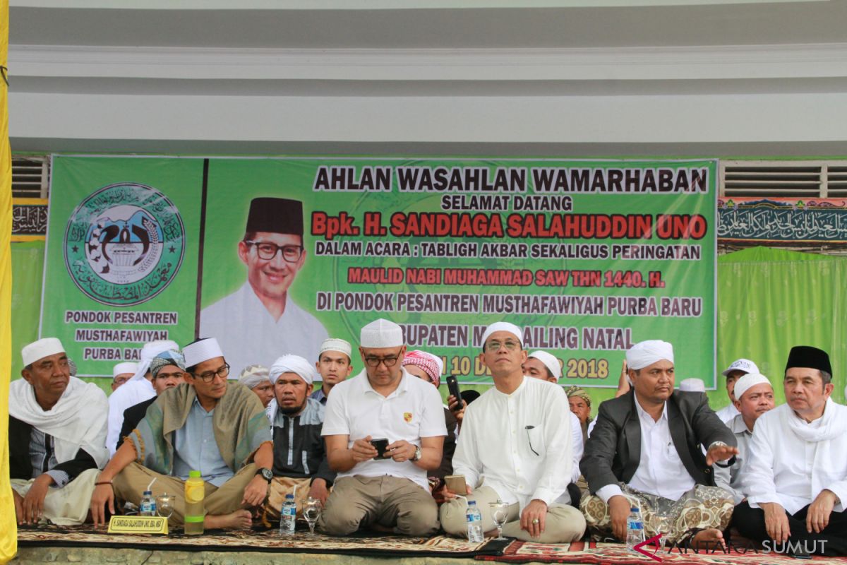 Sandiaga Uno hadiri Tabligh Akbar di Madina