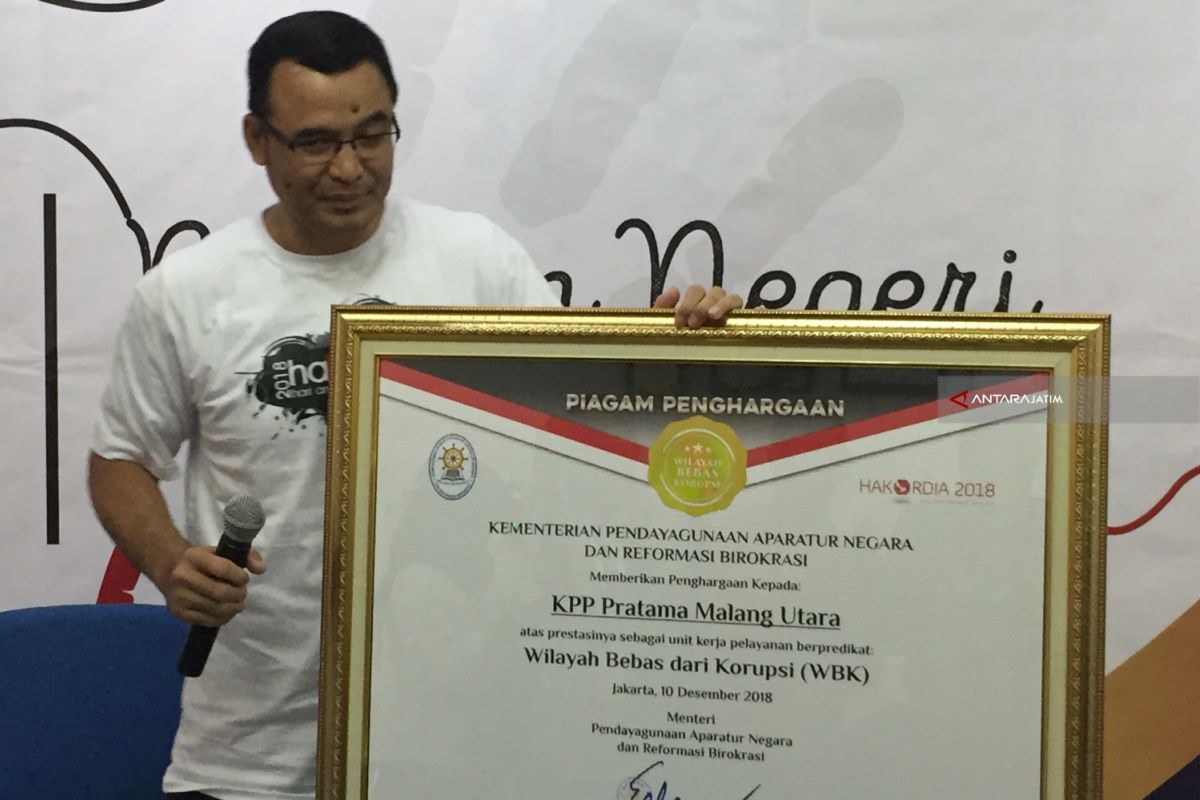 KPP Pratama Malang Utara Raih Predikat WBK