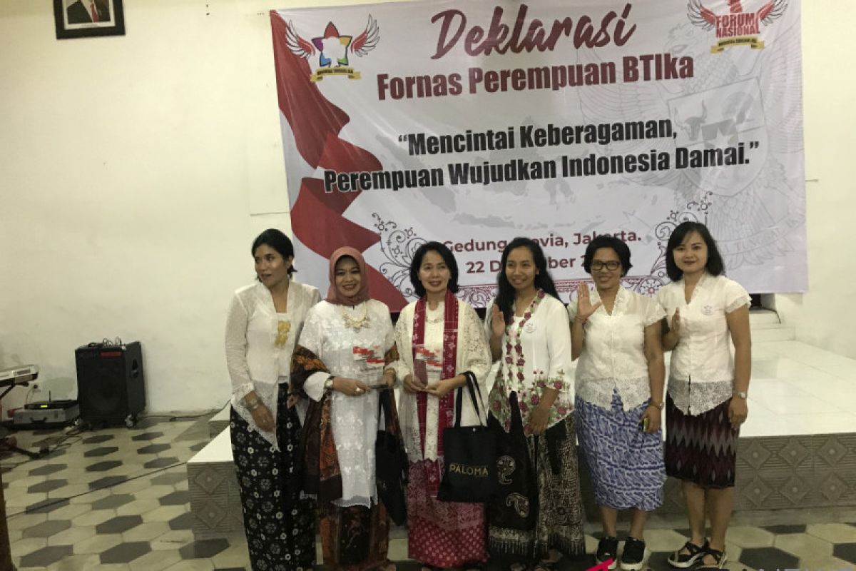 Fornas Perempuan BTIka deklarasikan dukungan keberagaman di Hari Ibu