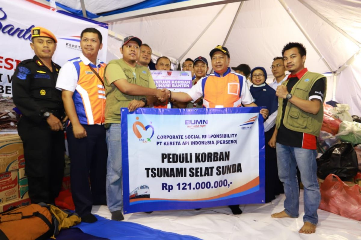 PT KAI berikan bantuan tanggap darurat korban tsunami